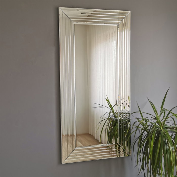 Hanah Home Espejo A305D Plateado de 60x100 cm